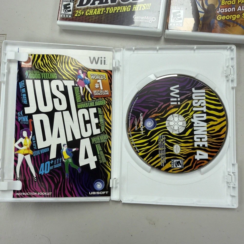 Lot Of 6 Dancing Nintendo Wii Games Just Dance 2,3, Country 1 And 2 And Summer